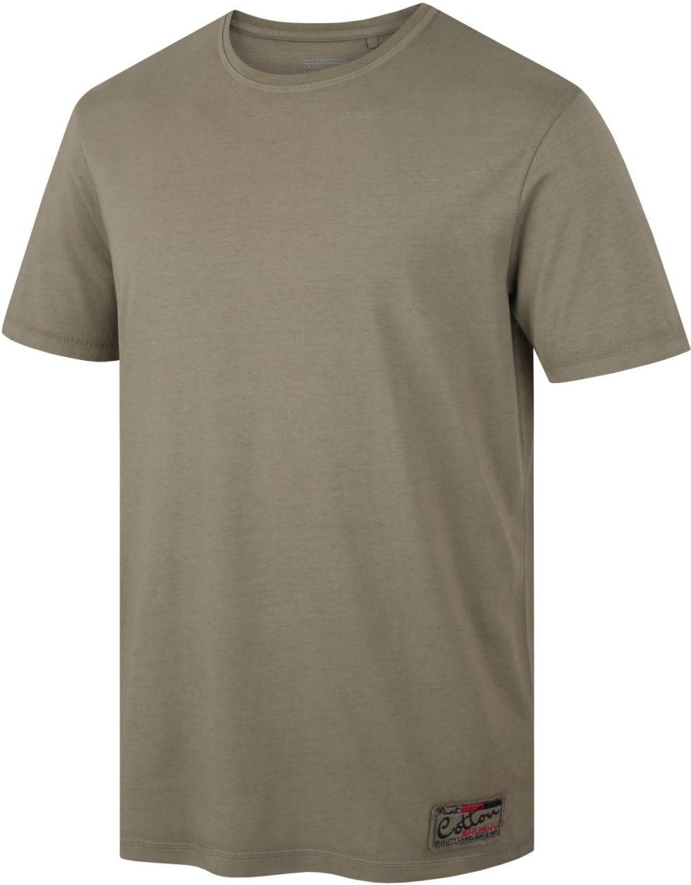 Men's cotton T-shirt HUSKY Tee Base M dark khaki
