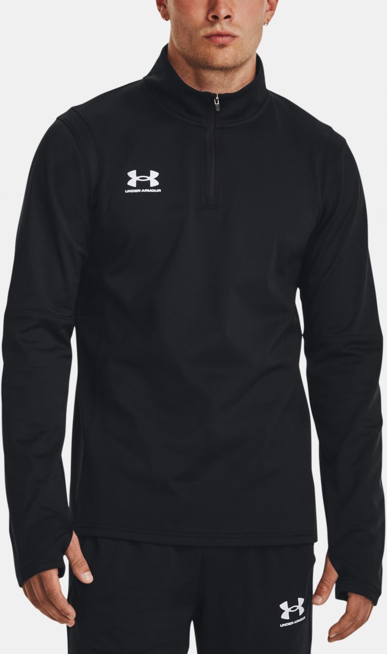 Čierne pánske športové tričko Under Armour UA M's Ch. Midlayer