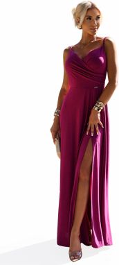 Elegant maxi long dress with shoulder straps Numoco