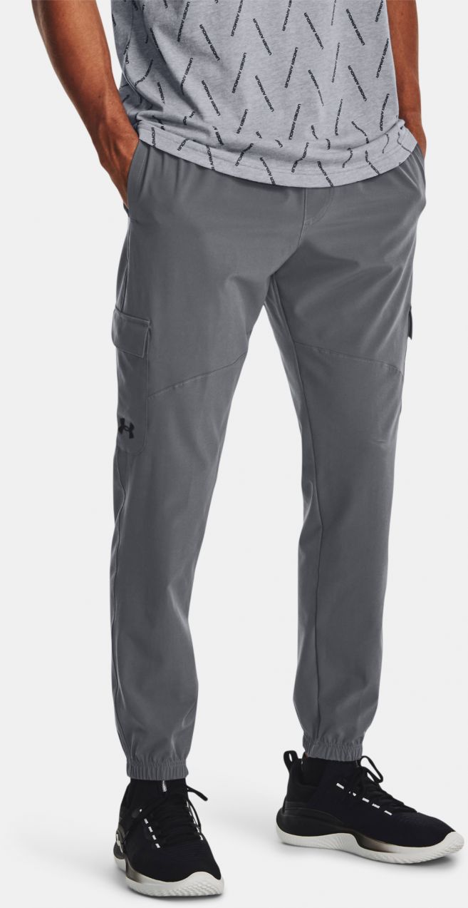 Šedé športové nohavice Under Armour UA Stretch Woven Cargo Pants