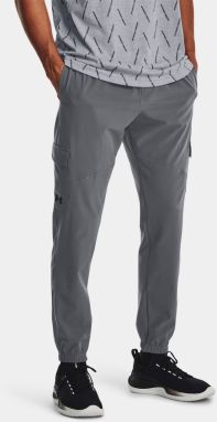 Šedé športové nohavice Under Armour UA Stretch Woven Cargo Pants