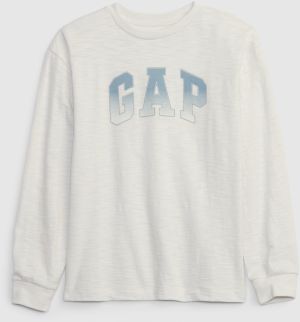Biele chlapčenské tričko s logom GAP
