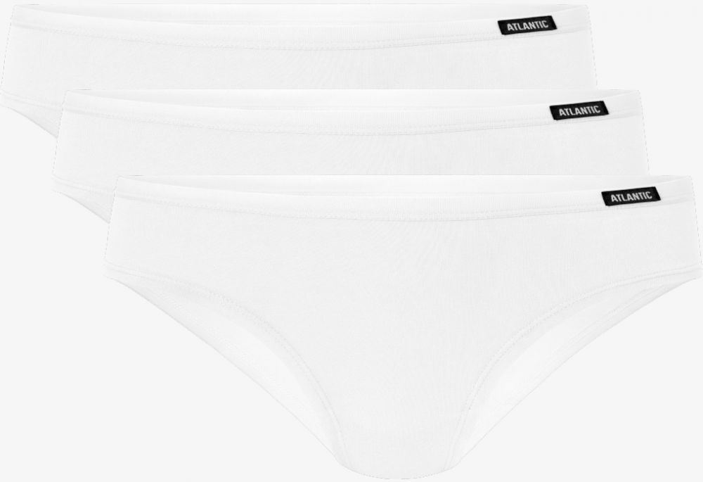 Dámske klasické nohavičky ATLANTIC 3Pack - biele