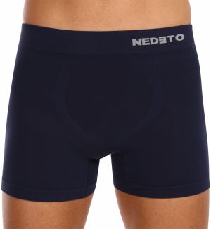 Tmavomodré pánske bezšvové boxerky Nedeto