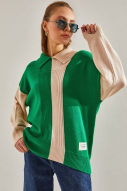 Bianco Lucci Women's Half Turtleneck Two Color Knitwear Blouse