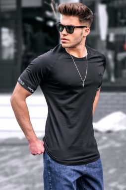 Madmext Black Basic Men's T-Shirts