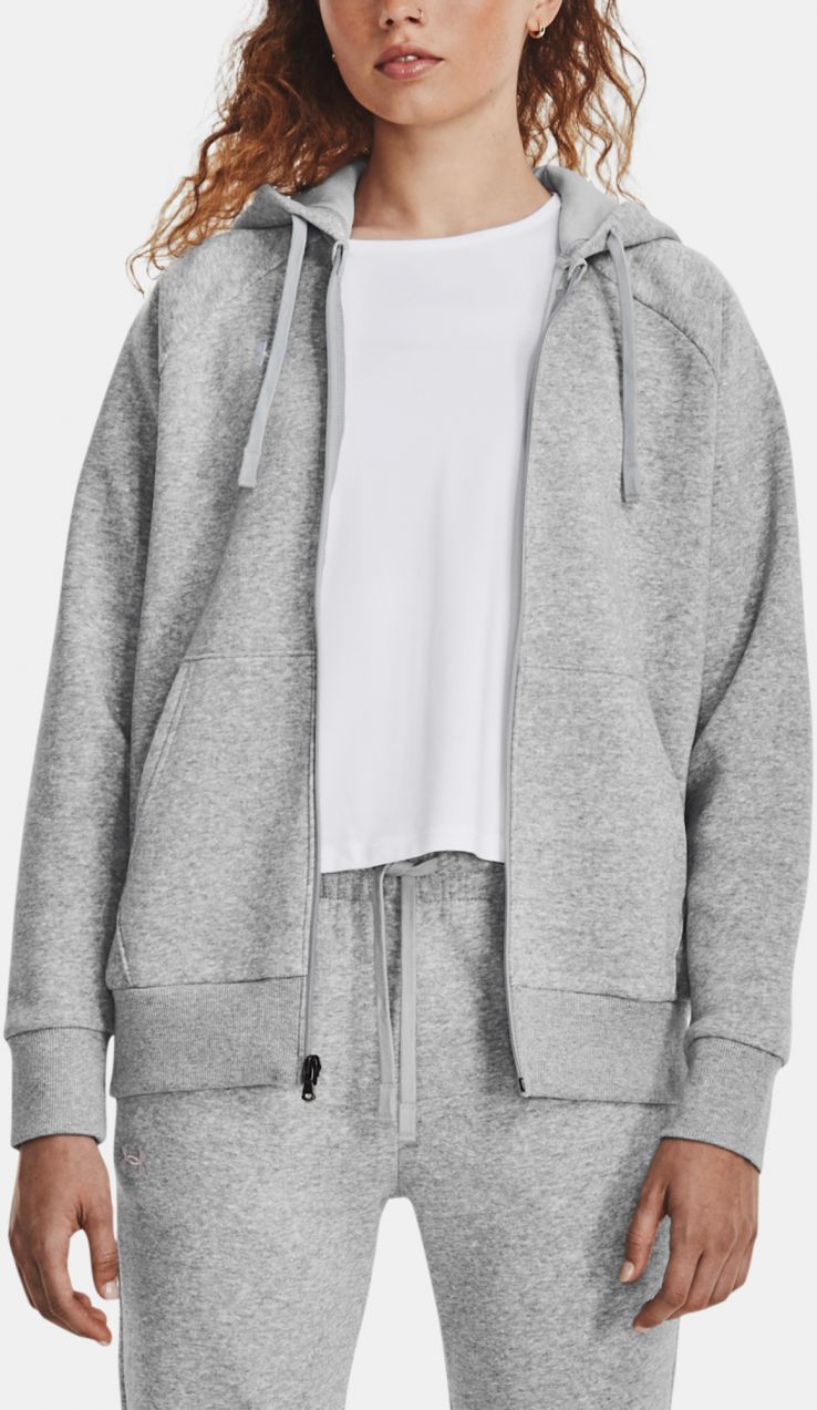 Svetlosivá dámska mikina s kapucňou Under Armour Rival