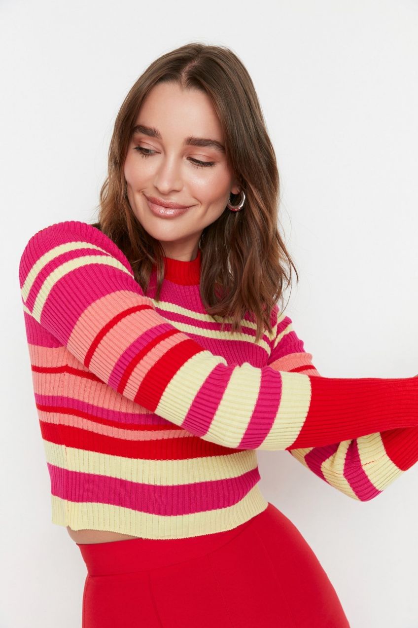 Dámsky sveter Trendyol Striped