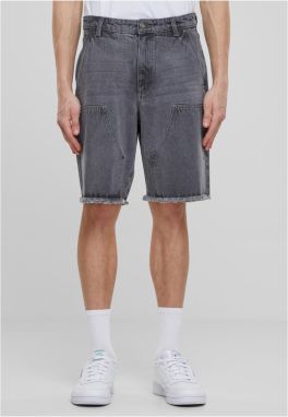 Men's Open Edge Two Knee Denim Shorts - Grey