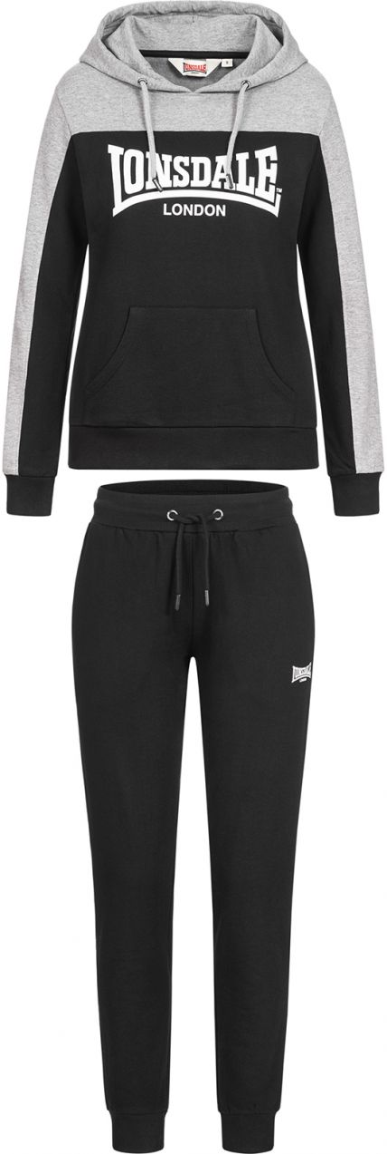 Pánska tepláková súprava Lonsdale 117204-Black/Grey