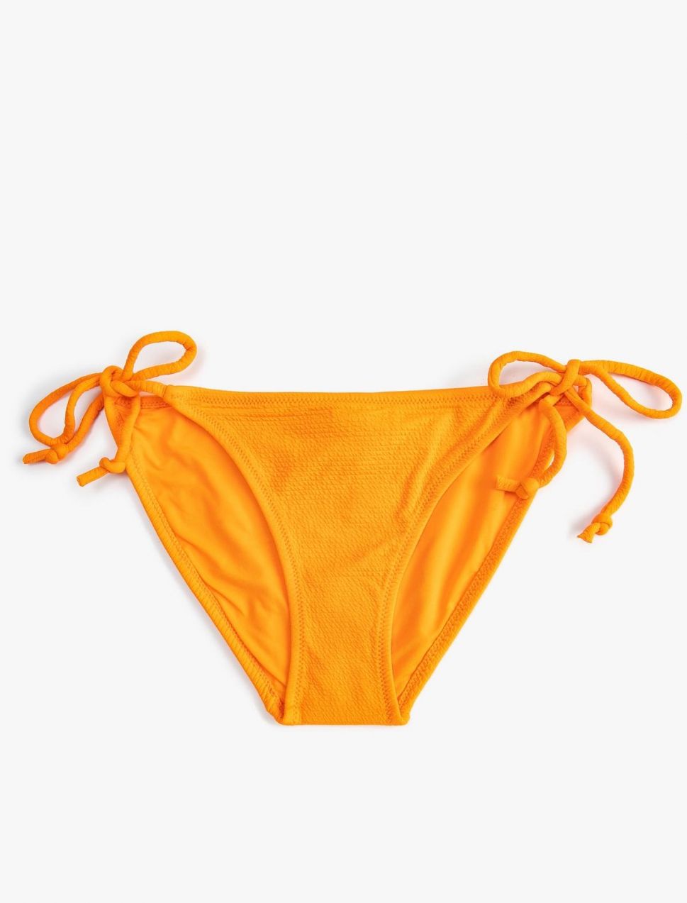 Koton Brazílske bikiny spodky základné textúrované kravaty po stranách.