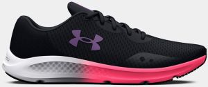 Ružovo-čierne dámske športové tenisky Under Armour UA W Charged Pursuit 3