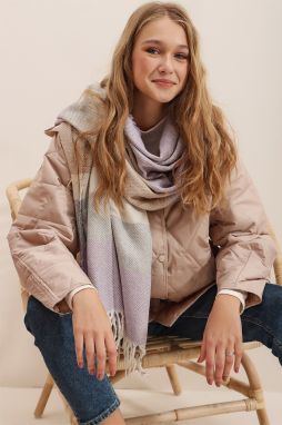 Trend Alaçatı Stili Women's Mix Wool Blend Patterned Shawl
