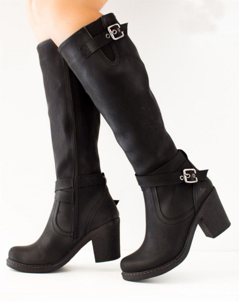 Dámske čierne čižmy Fox Shoes