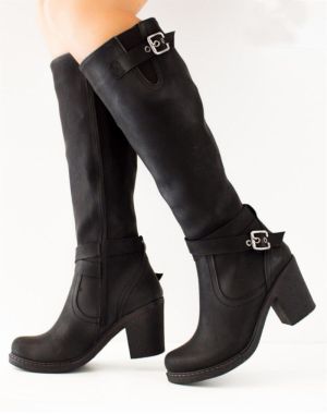 Dámske čierne čižmy Fox Shoes
