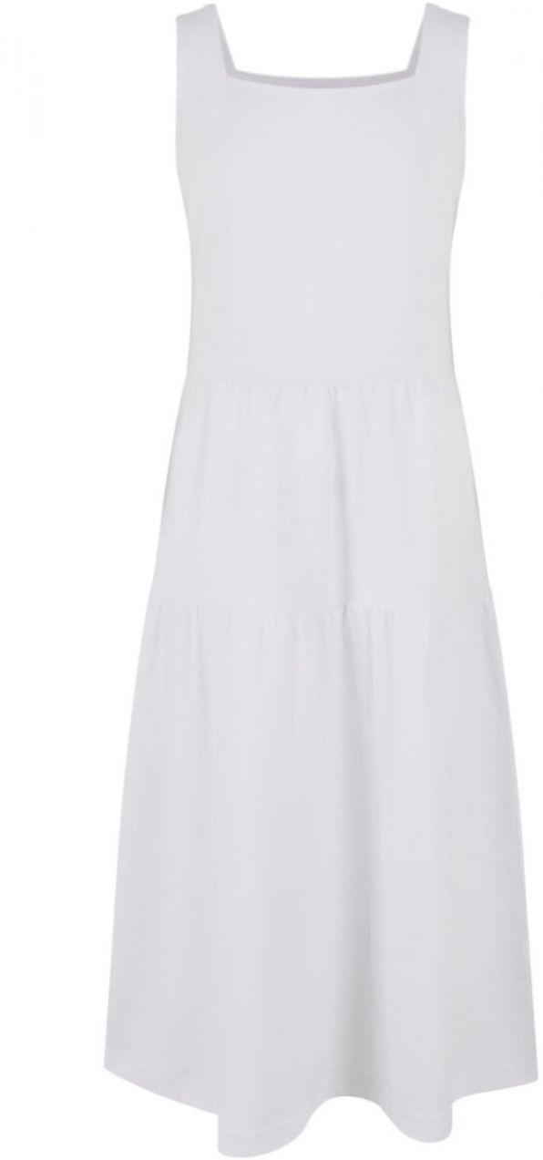 Girls' 7/8 Length Valance Summer Dress - White