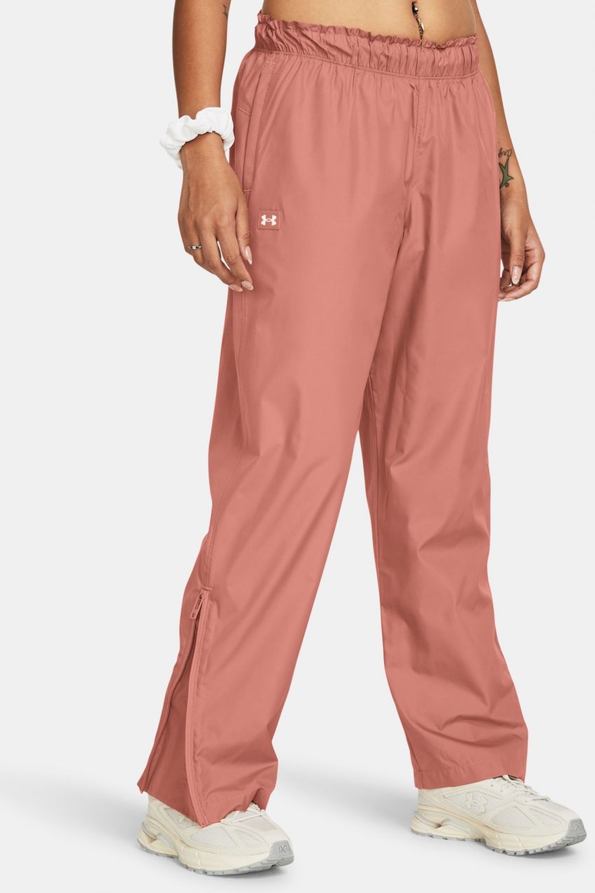 Ružové športové nohavice Under Armour UA Rush OS Woven Pant