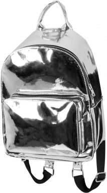 Midi Metallic Backpack Silver