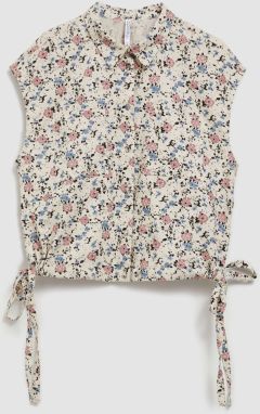 Women's shirt blouse MOODO - ecru white
