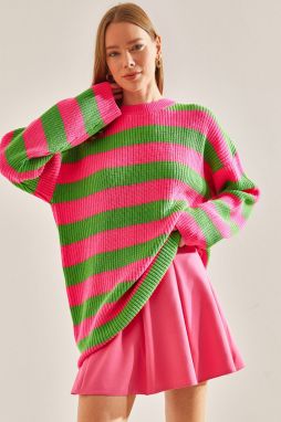 Bianco Lucci Women's Patterned Knitwear Sweater
