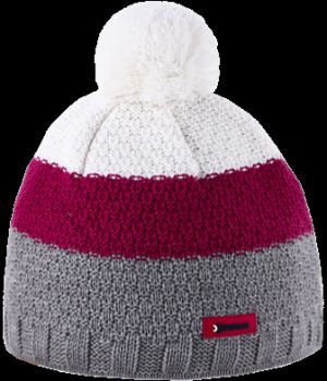 Cap Kama Knitted Merino A126, color gray