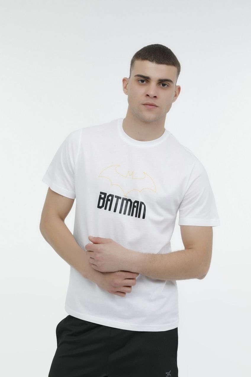 KINETIX ME BATMAN 11LSNSX04 3FX WHITE Man Sleeve T-Sh