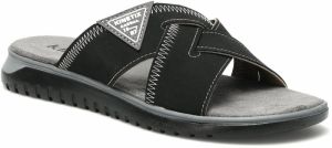 KINETIX  Diaz 2Fx Black Man Outdoor Slippers