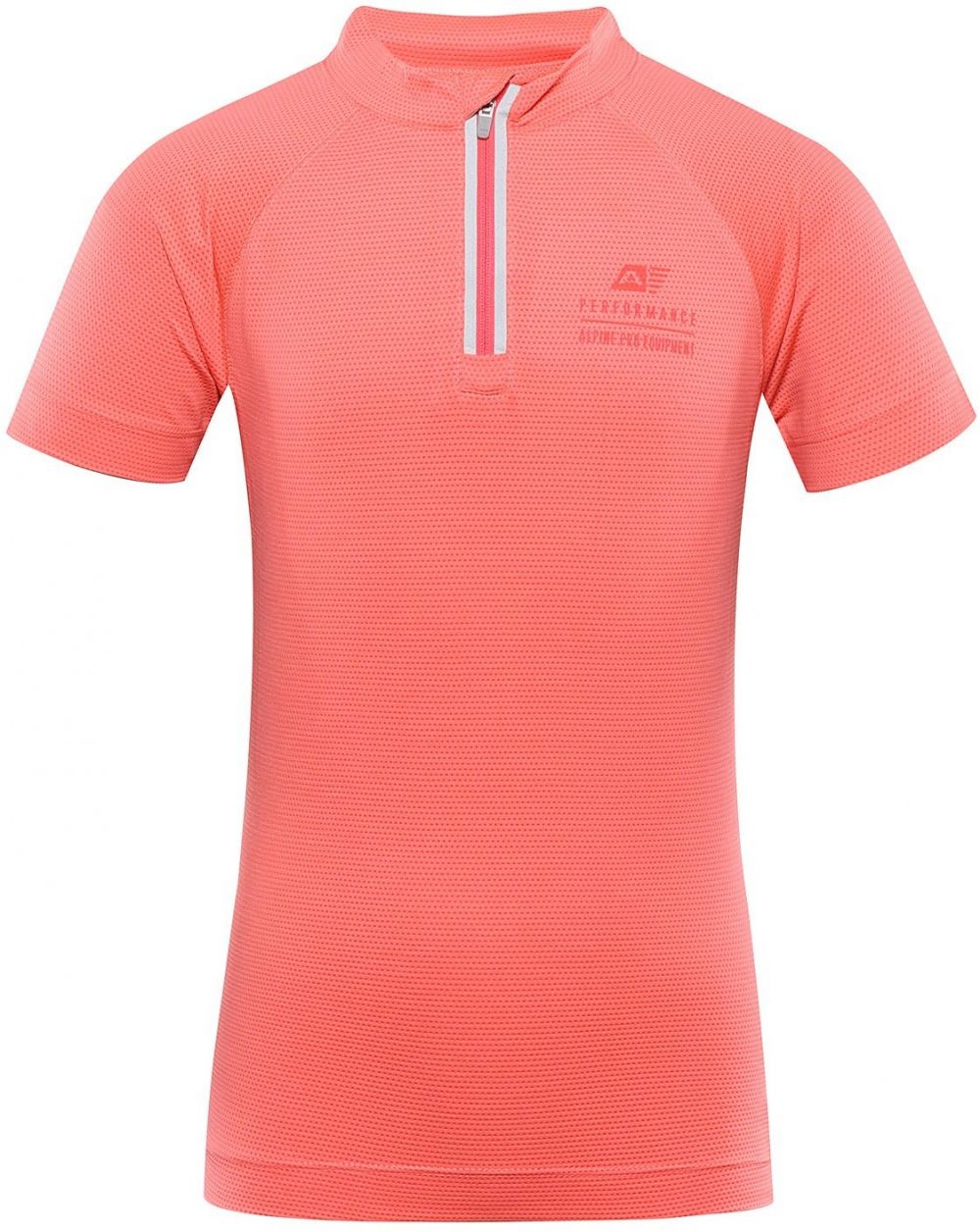 Children's quick-drying cycling T-shirt ALPINE PRO LATTERO neon salmon