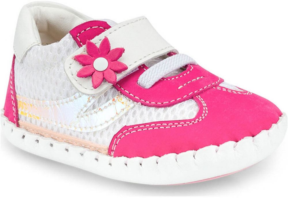 Polaris  512237.i White First Step Girl Sneaker