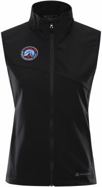 Čierna dámska softshellová vesta ALPINE PRO Wersa