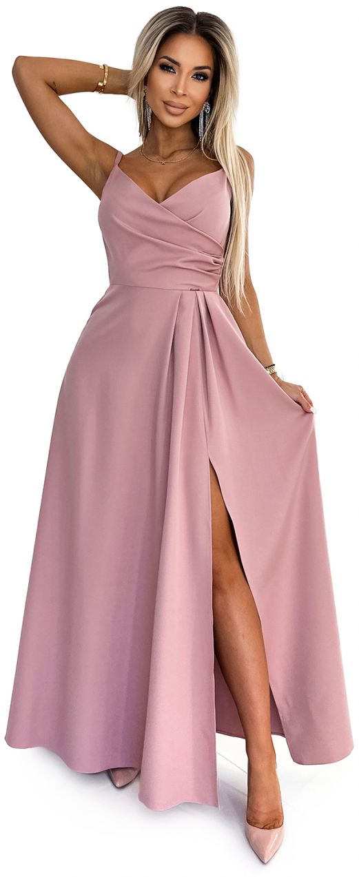 Elegant maxi long dress with straps Numoco