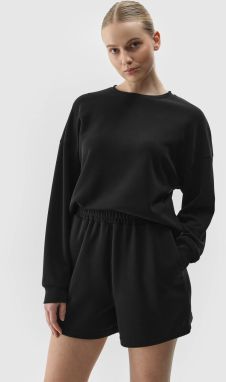 Women's sweatshirt without fastening with the addition of modal 4F - black