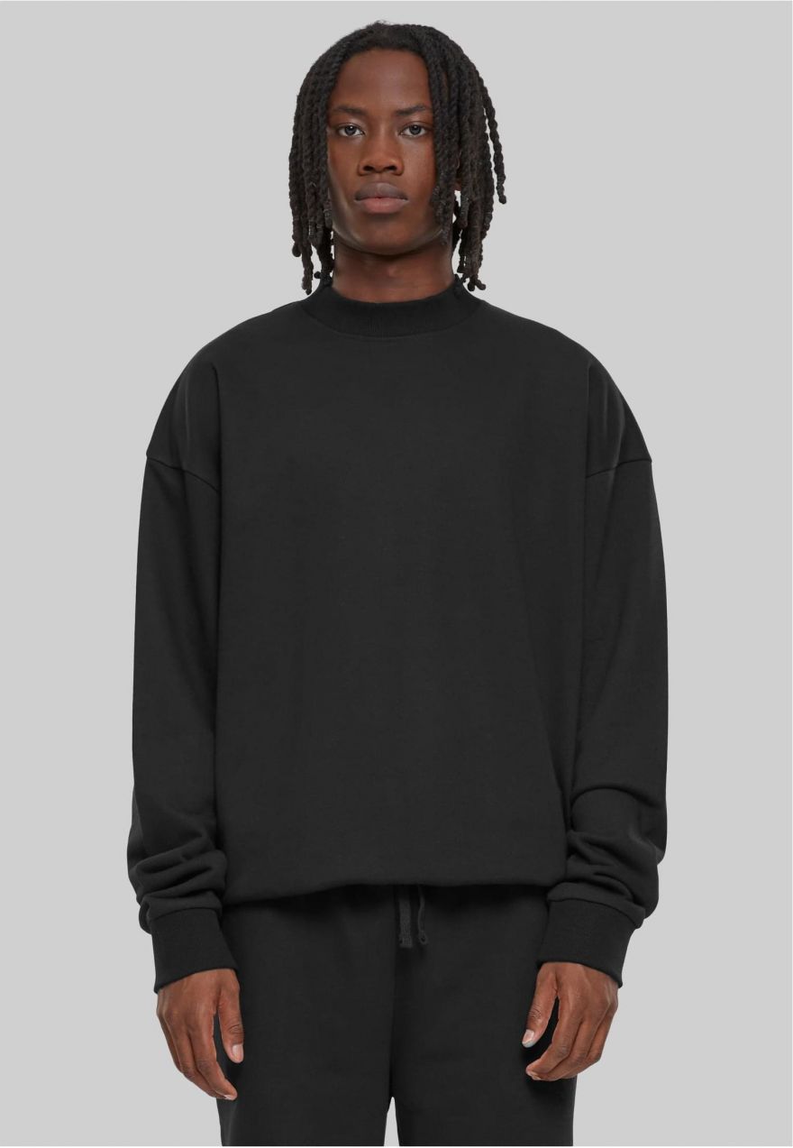 Men's Light Terry Crew Sweatshirt - Black