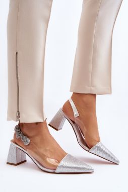 Elegant pumps with a pointed toe D&A Silver
