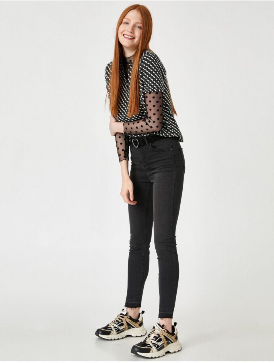 Koton High Waist Slim Fit džínsy
