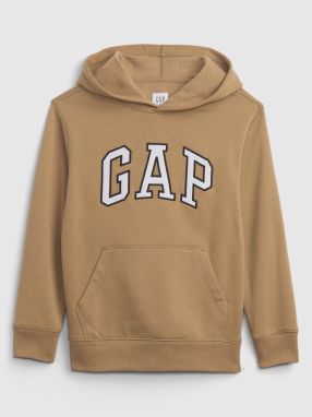 Hnedá chlapčenská mikina s kapucňou GAP