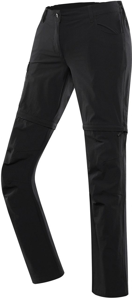 Women's outdoor pants with detachable legs ALPINE PRO NESCA black
