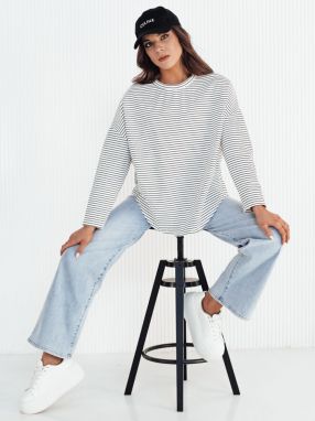 PEILLE women's oversize sweatshirt white Dstreet