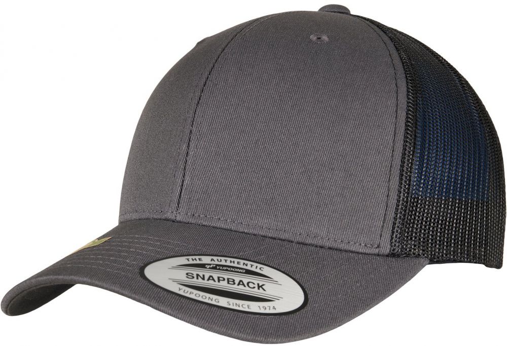 YP CLASSICS RECYCLED RETRO CARGO CAP 2TONE charcoal/black