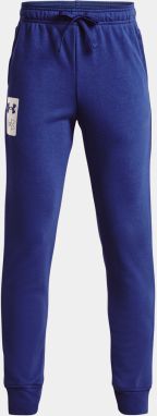 Modré chlapčenské tepláky Under Armour UA Rival Terry Joggers