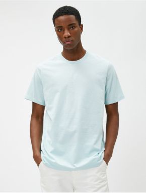 Koton Basic tričko Crew Neck Krátky rukáv Bavlna