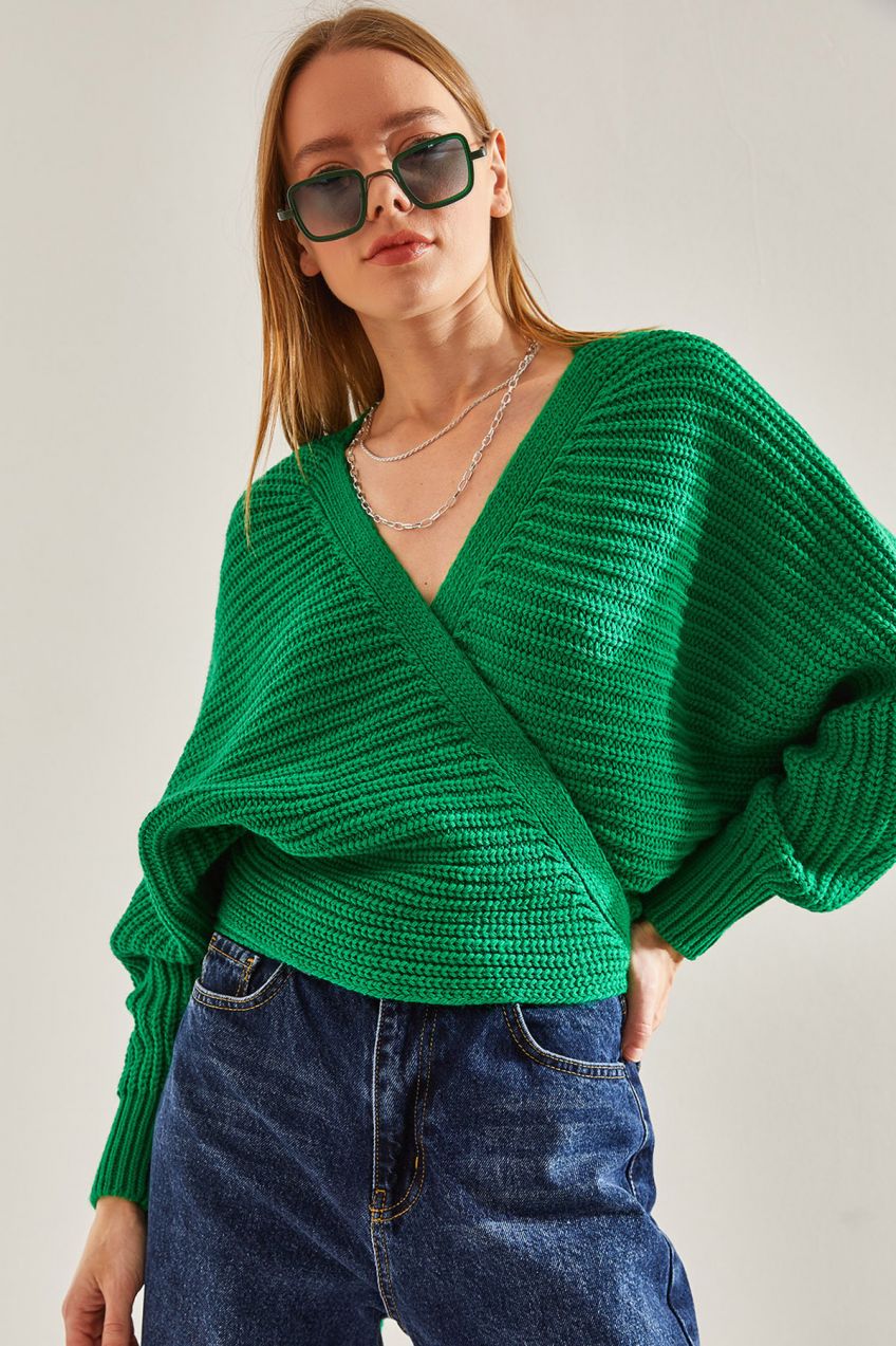 Bianco Lucci Women's Tie Detailed Knitwear Cardigan