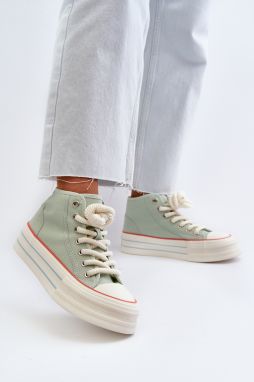 Women's Platform Sneakers Blue Aineri