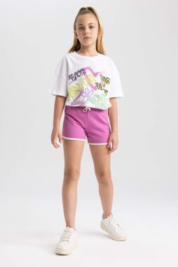 DEFACTO Girl Sweatshirt Fabric Shorts