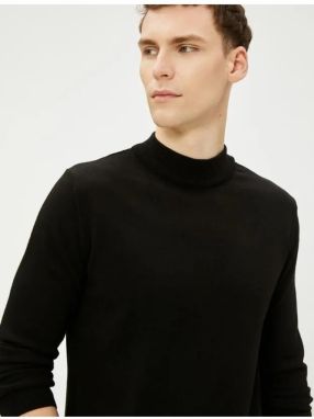 Koton akrylový pletený sveter s polovičným rolákom