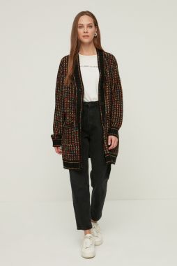 Trendyol Black V Neck Knitwear Cardigan