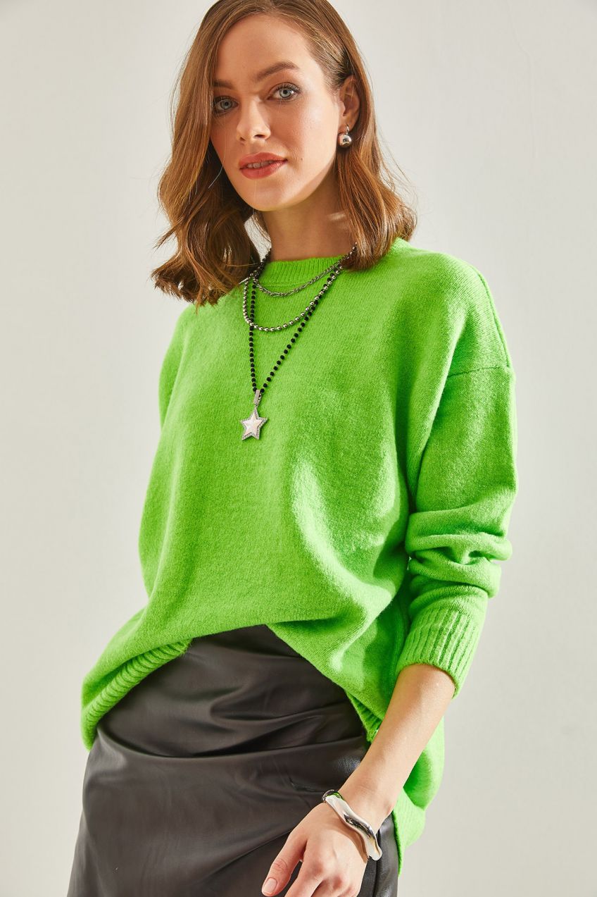 Bianco Lucci Women's Crew Neck Sweater