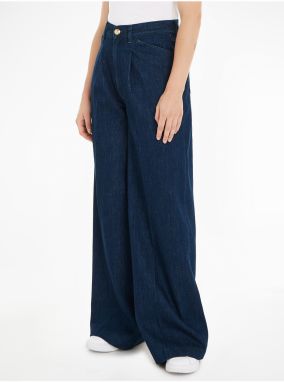 Tmavomodré dámske bootcut džínsy Tommy Hilfiger