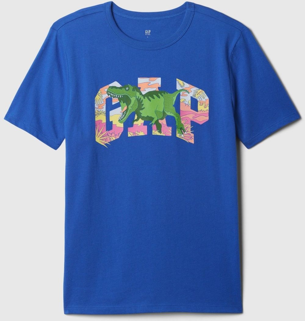 Modré chlapčenské tričko s logom GAP
