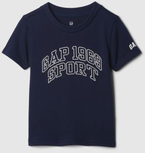 Tmavomodré chlapčenské tričko s logom GAP